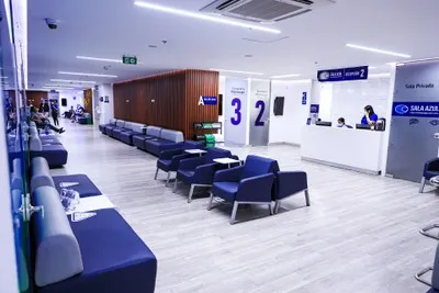 Sala de espera de la sede de VIU en Barranquilla