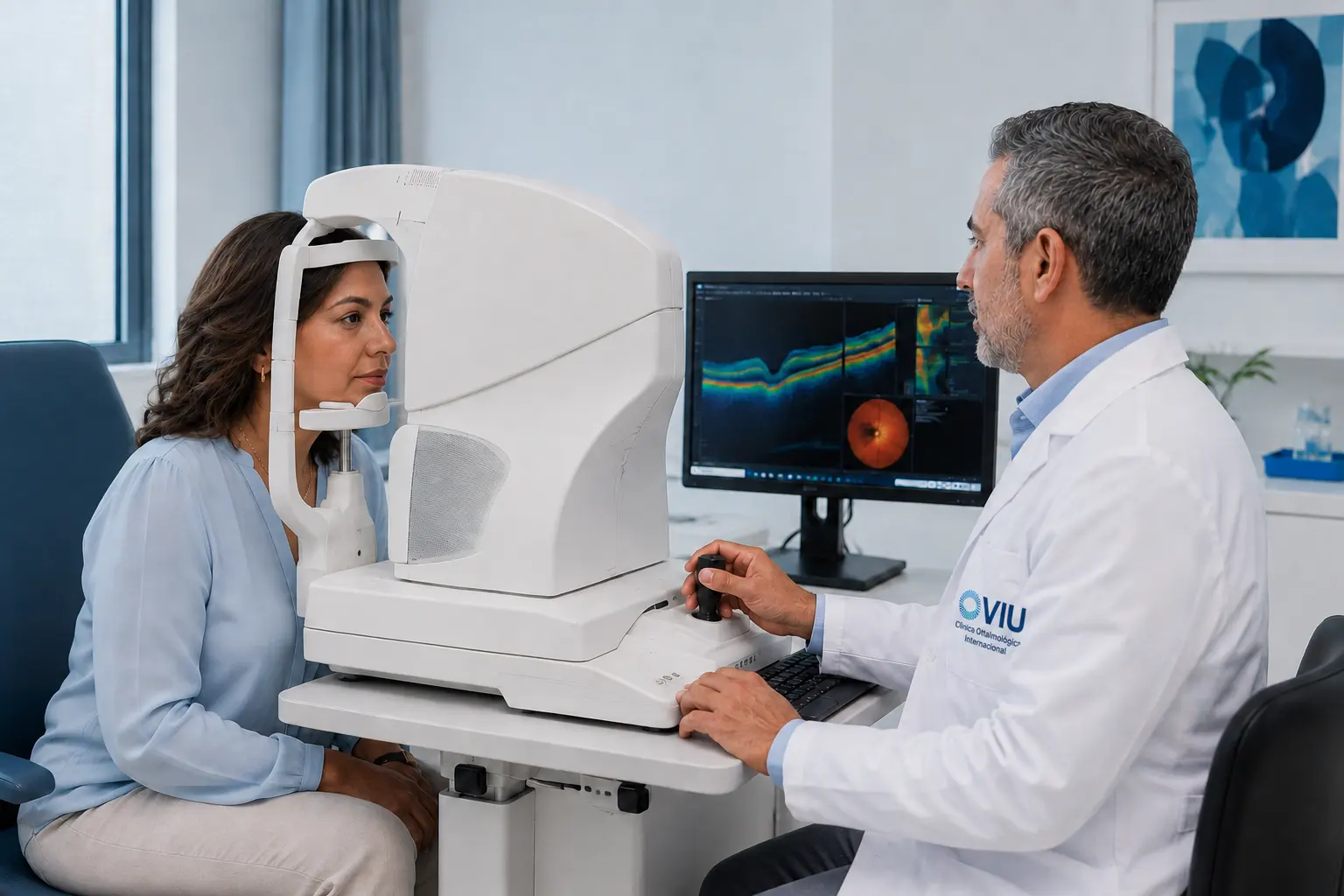Cámara de ultra campo amplio para el diagnóstico de retina en VIU, Barranquilla